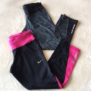 Bundle of 2 Nike Crop leggings, size XS